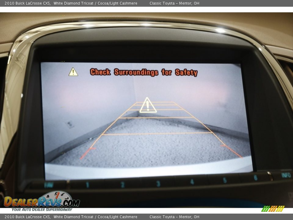 2010 Buick LaCrosse CXS White Diamond Tricoat / Cocoa/Light Cashmere Photo #13
