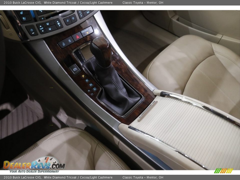 2010 Buick LaCrosse CXS White Diamond Tricoat / Cocoa/Light Cashmere Photo #14