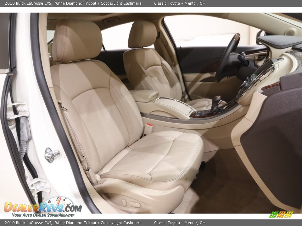 2010 Buick LaCrosse CXS White Diamond Tricoat / Cocoa/Light Cashmere Photo #16