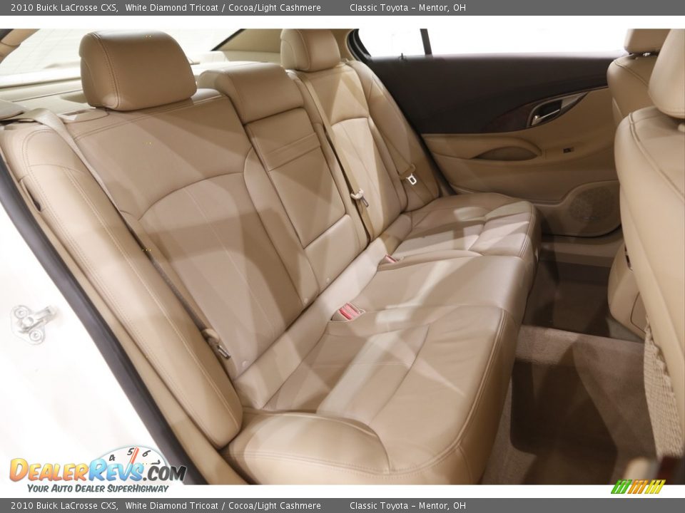 2010 Buick LaCrosse CXS White Diamond Tricoat / Cocoa/Light Cashmere Photo #17