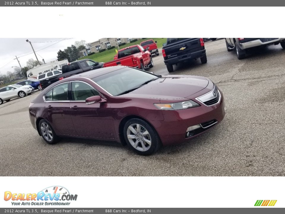 2012 Acura TL 3.5 Basque Red Pearl / Parchment Photo #4