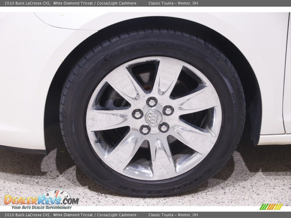 2010 Buick LaCrosse CXS White Diamond Tricoat / Cocoa/Light Cashmere Photo #21