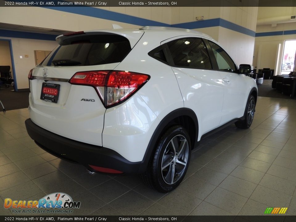 2022 Honda HR-V EX AWD Platinum White Pearl / Gray Photo #4