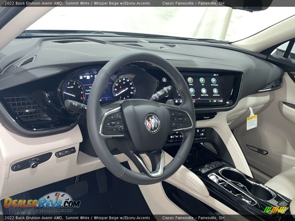 2022 Buick Envision Avenir AWD Summit White / Whisper Beige w/Ebony Accents Photo #10