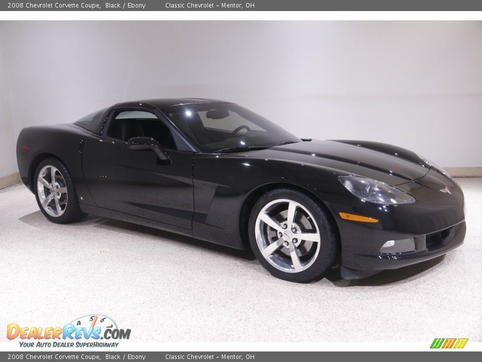 2008 Chevrolet Corvette Coupe Black / Ebony Photo #1