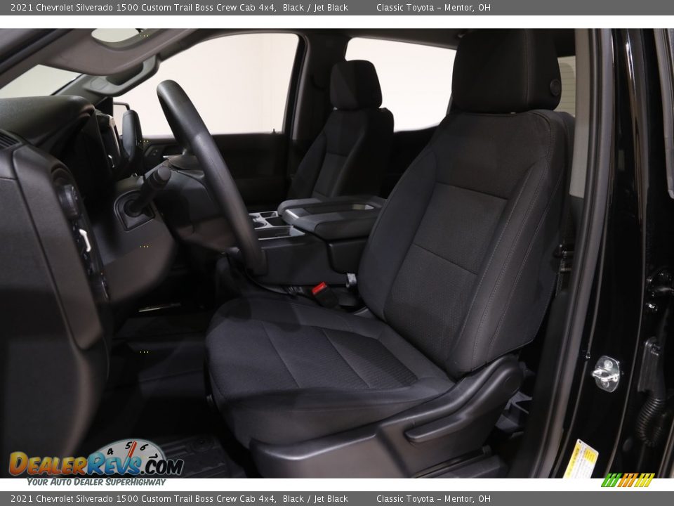 2021 Chevrolet Silverado 1500 Custom Trail Boss Crew Cab 4x4 Black / Jet Black Photo #5