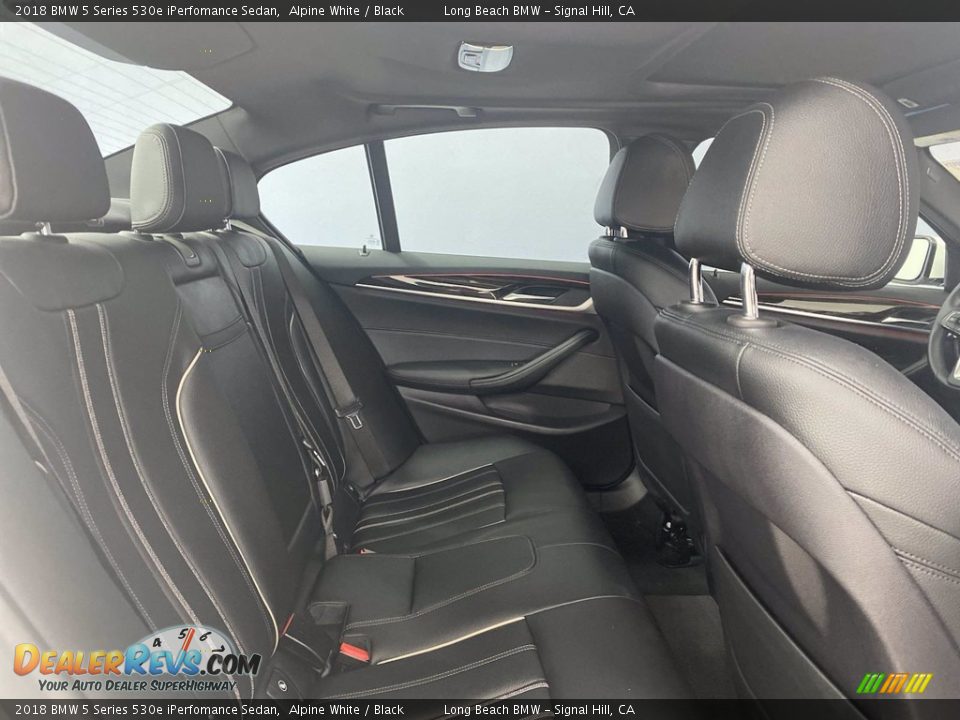 2018 BMW 5 Series 530e iPerfomance Sedan Alpine White / Black Photo #36