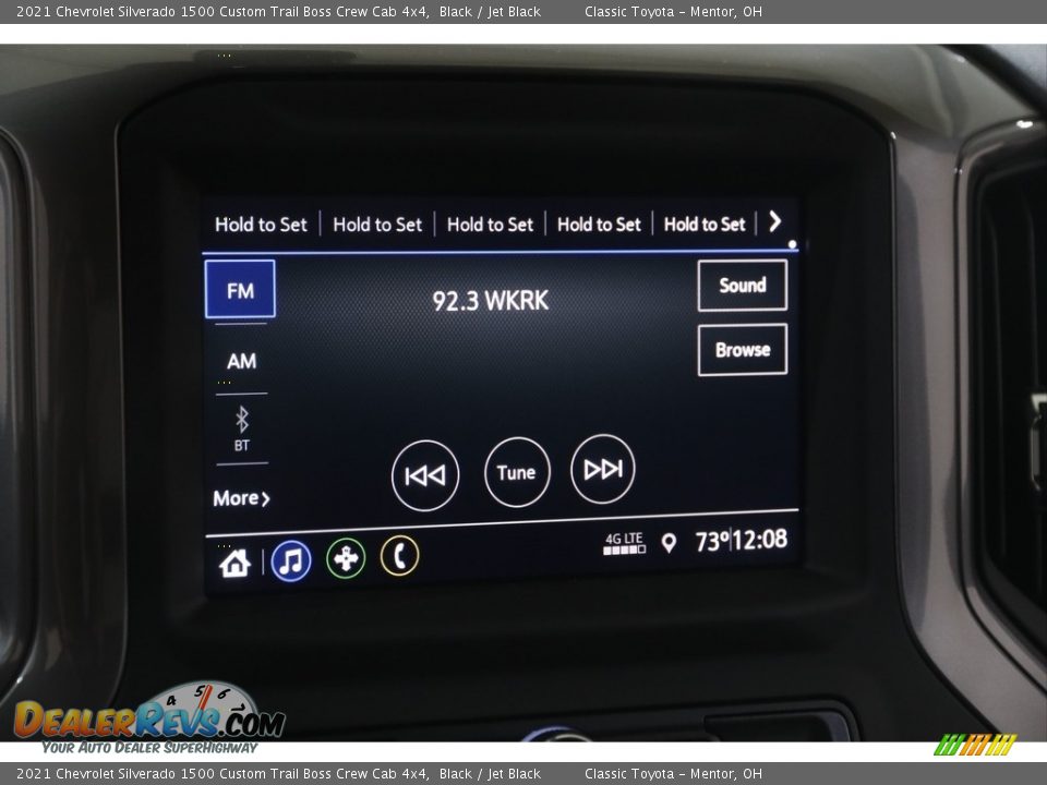 2021 Chevrolet Silverado 1500 Custom Trail Boss Crew Cab 4x4 Black / Jet Black Photo #9