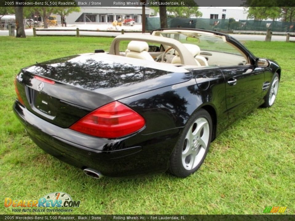 2005 Mercedes-Benz SL 500 Roadster Black / Stone Photo #1