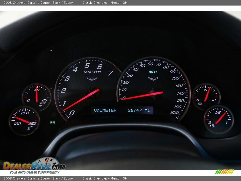 2008 Chevrolet Corvette Coupe Black / Ebony Photo #8