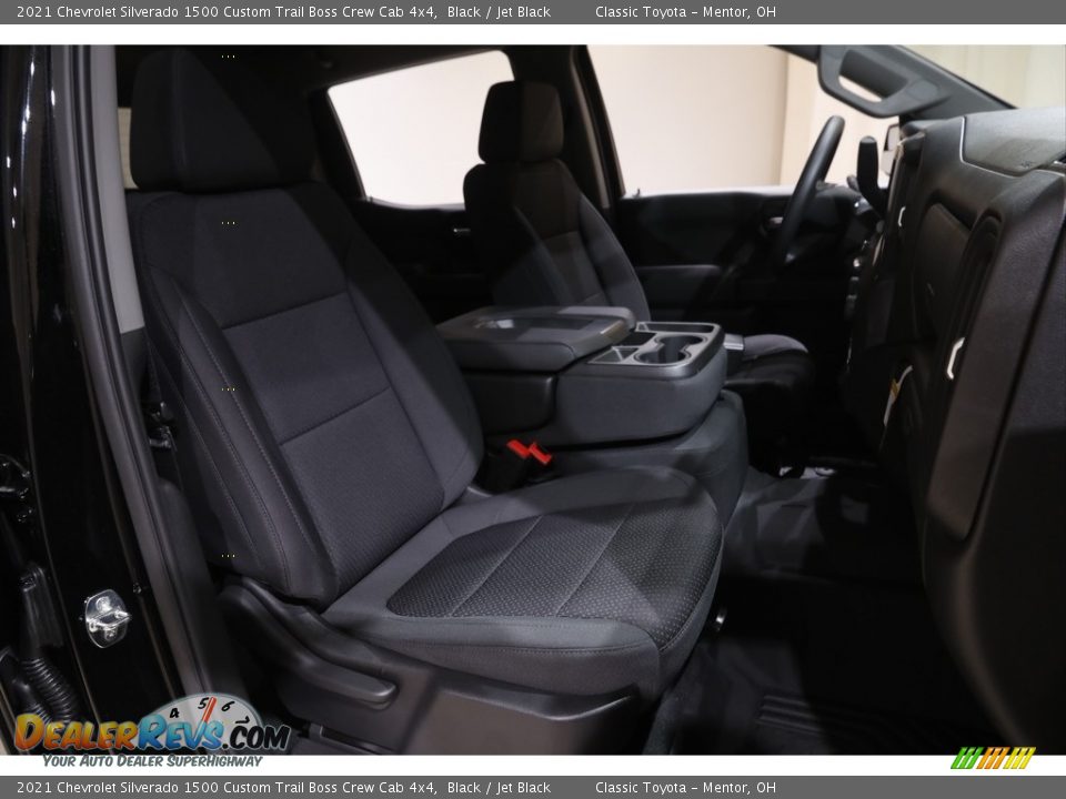 2021 Chevrolet Silverado 1500 Custom Trail Boss Crew Cab 4x4 Black / Jet Black Photo #14