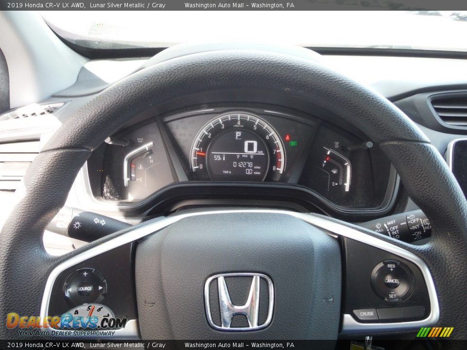 2019 Honda CR-V LX AWD Lunar Silver Metallic / Gray Photo #23