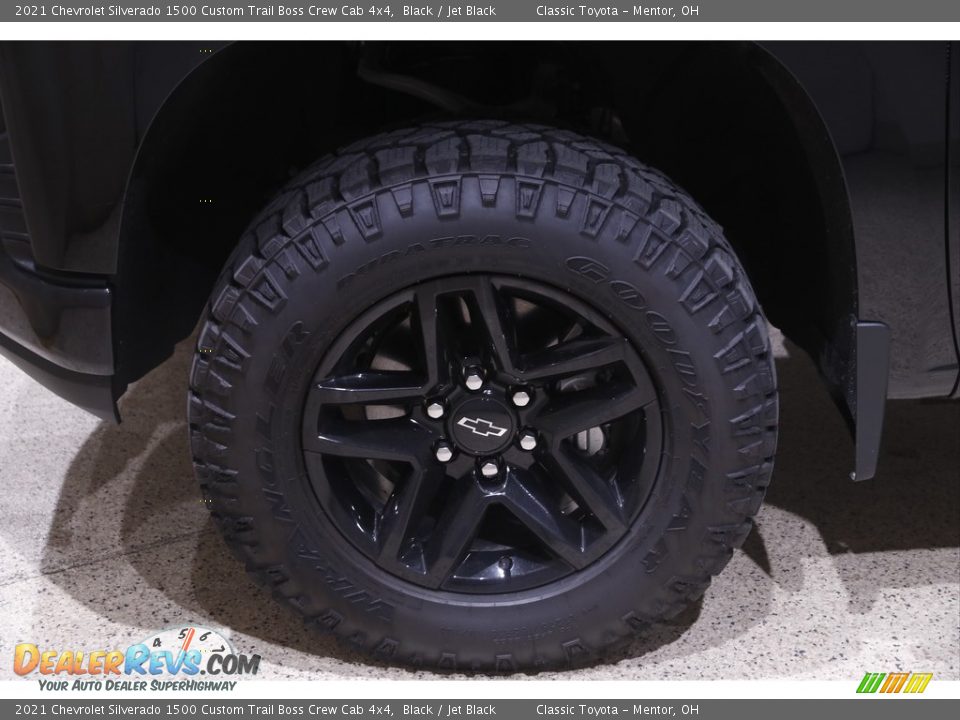 2021 Chevrolet Silverado 1500 Custom Trail Boss Crew Cab 4x4 Black / Jet Black Photo #19