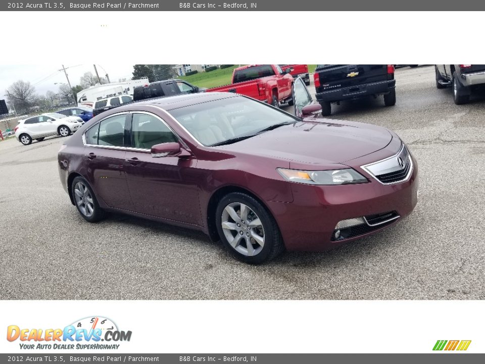 2012 Acura TL 3.5 Basque Red Pearl / Parchment Photo #26