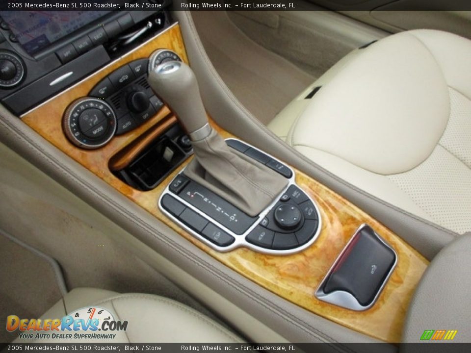 2005 Mercedes-Benz SL 500 Roadster Black / Stone Photo #16