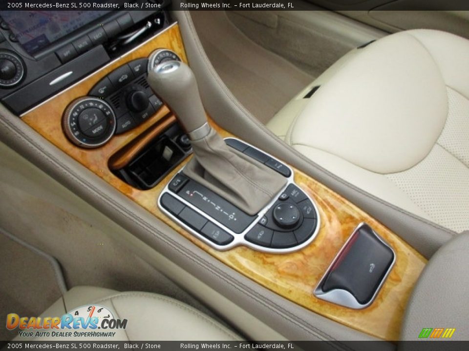 2005 Mercedes-Benz SL 500 Roadster Black / Stone Photo #16