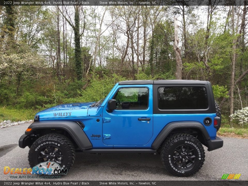 Hydro Blue Pearl 2022 Jeep Wrangler Willys 4x4 Photo #1