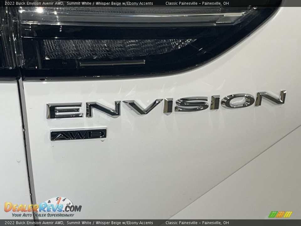 2022 Buick Envision Avenir AWD Summit White / Whisper Beige w/Ebony Accents Photo #33