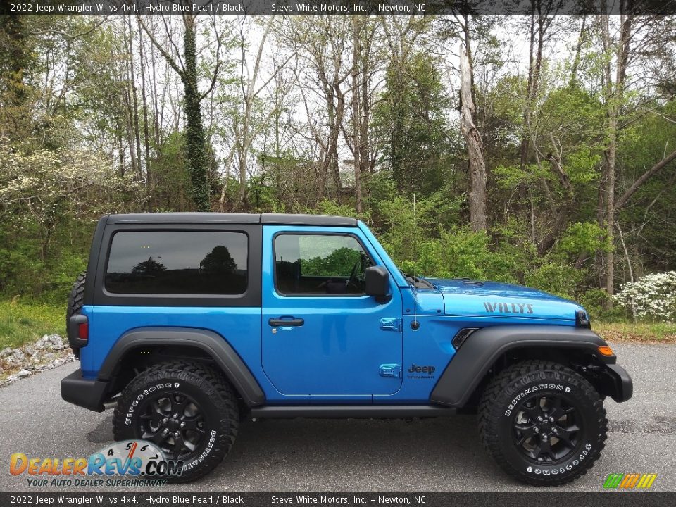Hydro Blue Pearl 2022 Jeep Wrangler Willys 4x4 Photo #5