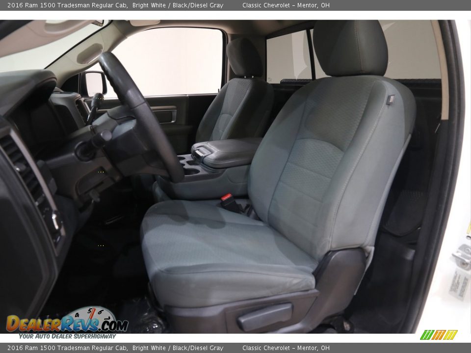 Front Seat of 2016 Ram 1500 Tradesman Regular Cab Photo #5