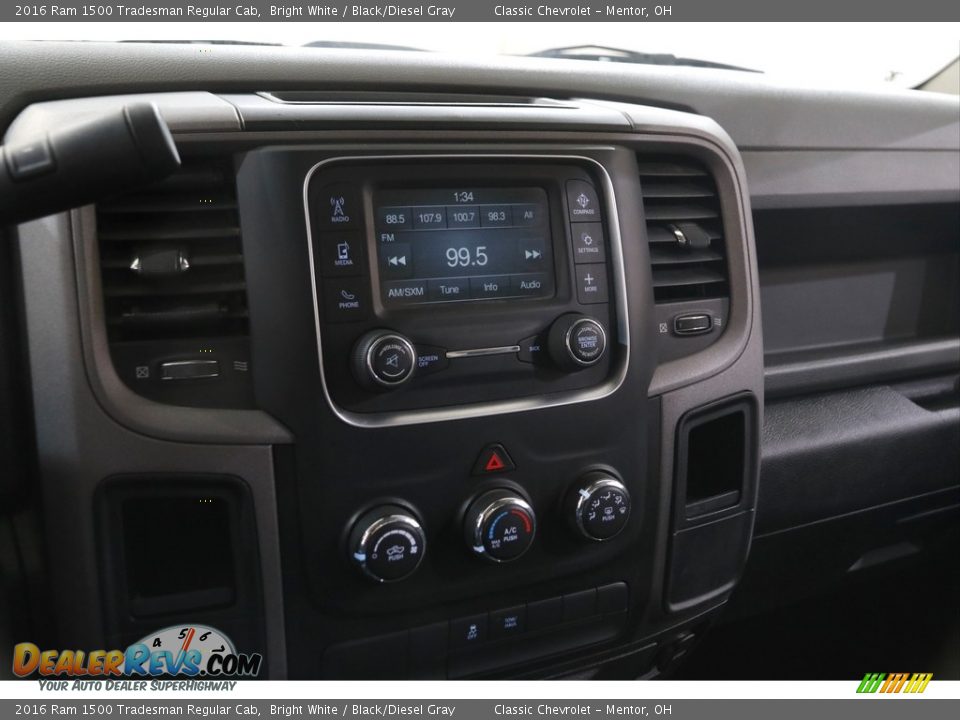 Controls of 2016 Ram 1500 Tradesman Regular Cab Photo #9