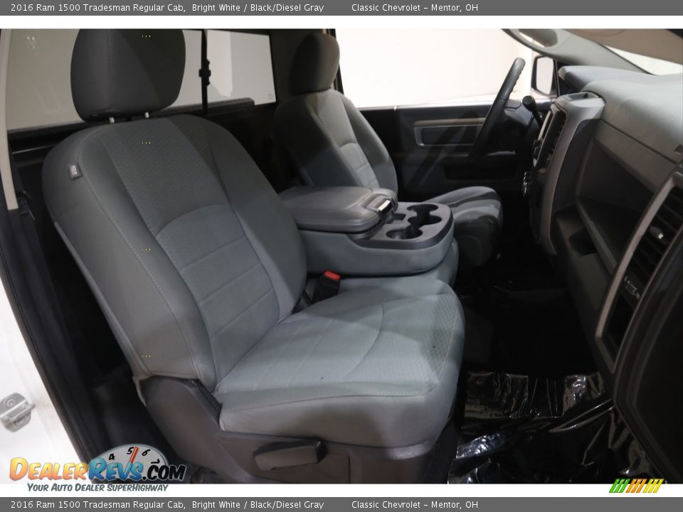 Front Seat of 2016 Ram 1500 Tradesman Regular Cab Photo #13