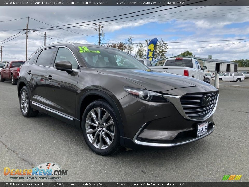 2018 Mazda CX-9 Grand Touring AWD Titanium Flash Mica / Sand Photo #1