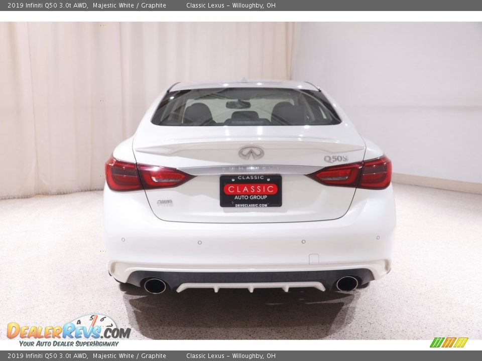 2019 Infiniti Q50 3.0t AWD Majestic White / Graphite Photo #20