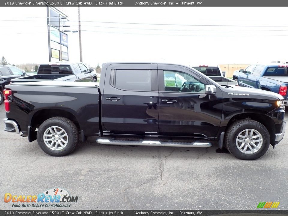 2019 Chevrolet Silverado 1500 LT Crew Cab 4WD Black / Jet Black Photo #2