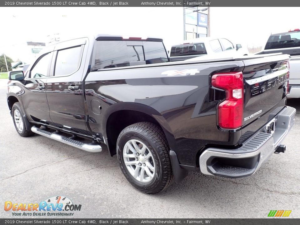 2019 Chevrolet Silverado 1500 LT Crew Cab 4WD Black / Jet Black Photo #6