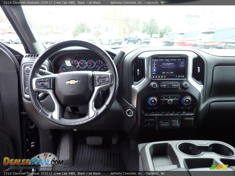 2019 Chevrolet Silverado 1500 LT Crew Cab 4WD Black / Jet Black Photo #13