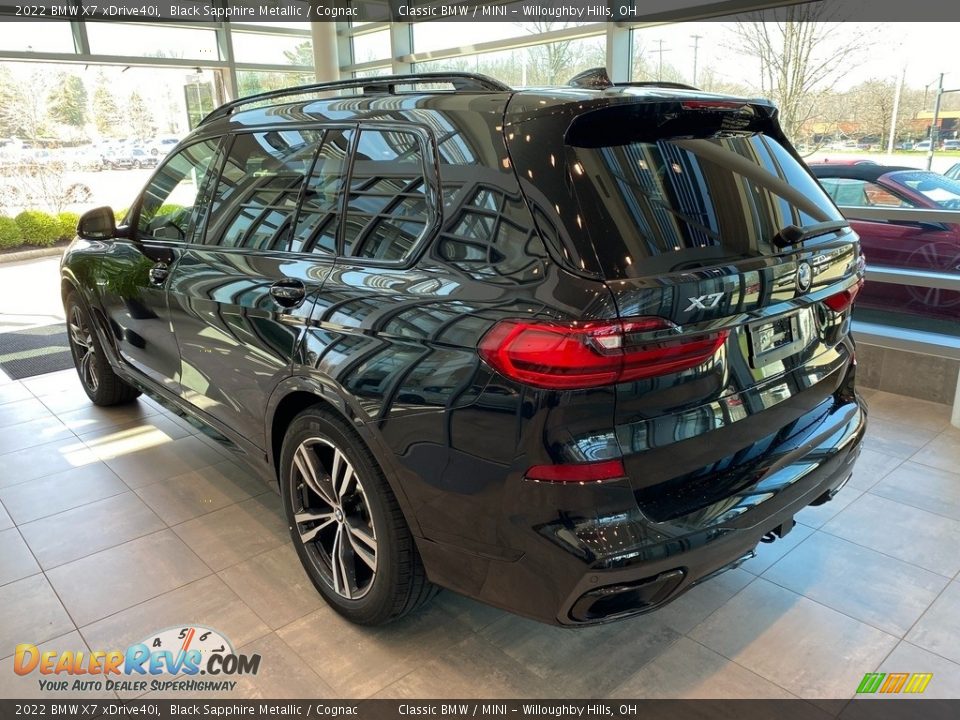 2022 BMW X7 xDrive40i Black Sapphire Metallic / Cognac Photo #2