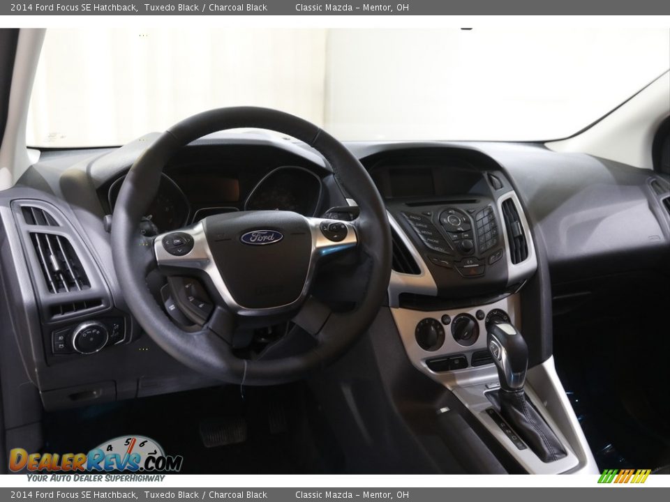 2014 Ford Focus SE Hatchback Tuxedo Black / Charcoal Black Photo #6