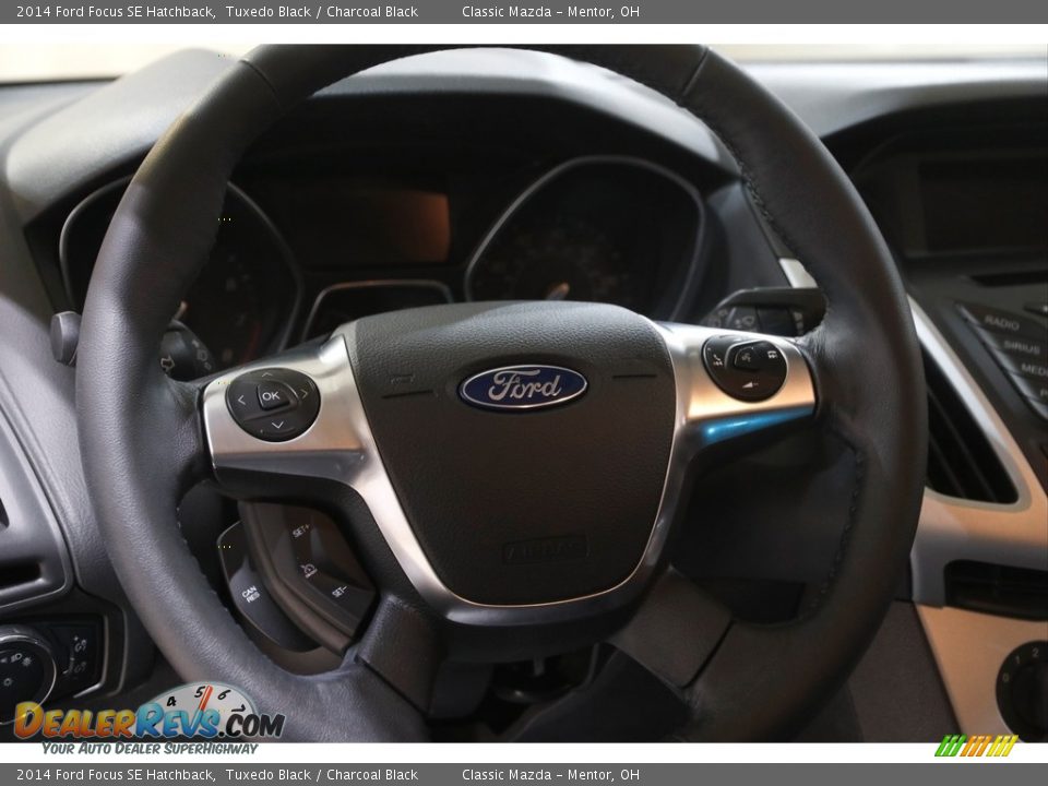 2014 Ford Focus SE Hatchback Tuxedo Black / Charcoal Black Photo #7
