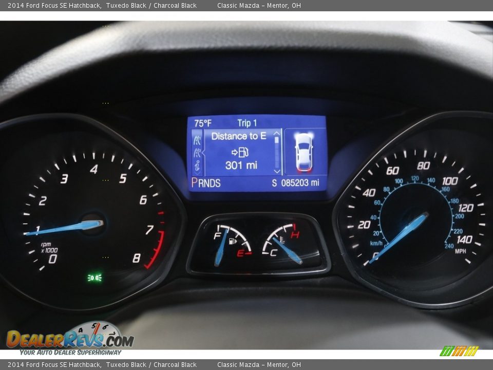 2014 Ford Focus SE Hatchback Tuxedo Black / Charcoal Black Photo #8