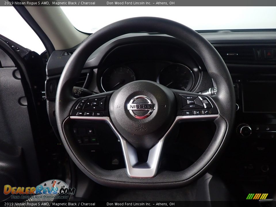 2019 Nissan Rogue S AWD Magnetic Black / Charcoal Photo #27