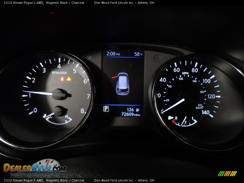 2019 Nissan Rogue S AWD Magnetic Black / Charcoal Photo #28