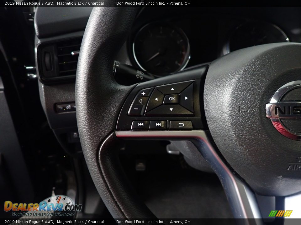 2019 Nissan Rogue S AWD Magnetic Black / Charcoal Photo #29