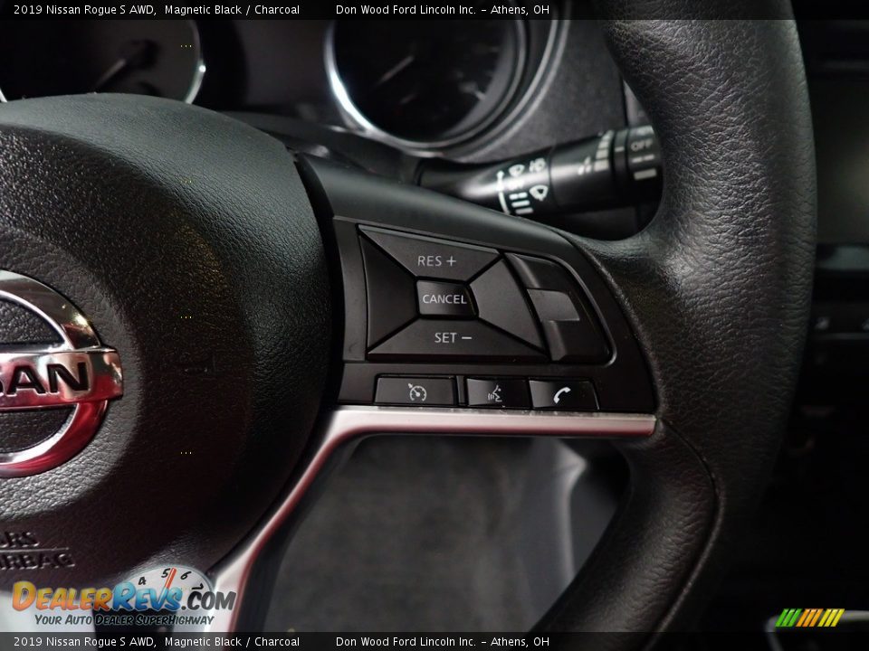 2019 Nissan Rogue S AWD Magnetic Black / Charcoal Photo #30