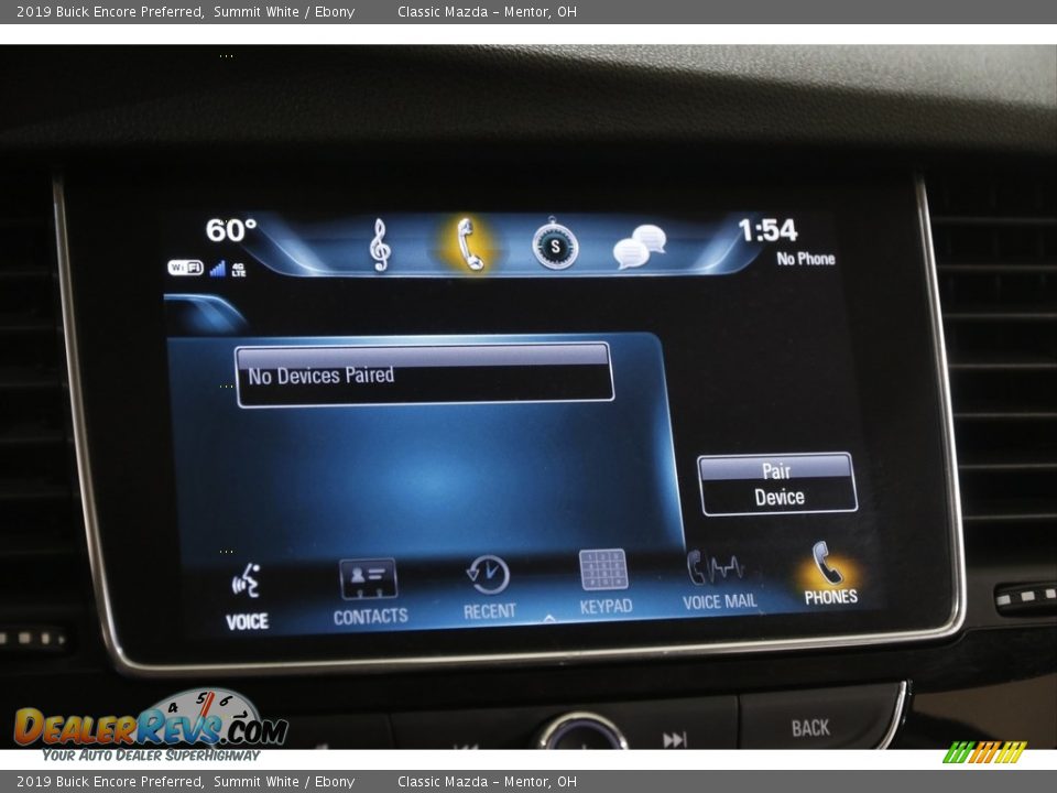 2019 Buick Encore Preferred Summit White / Ebony Photo #11