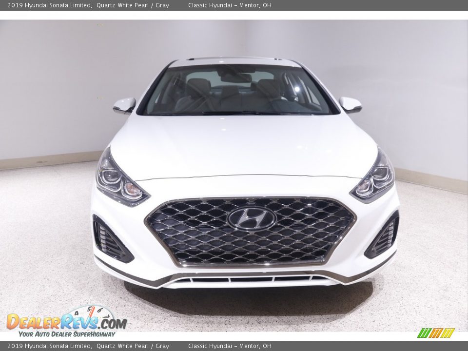 2019 Hyundai Sonata Limited Quartz White Pearl / Gray Photo #2