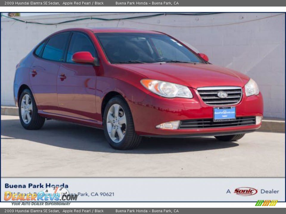 2009 Hyundai Elantra SE Sedan Apple Red Pearl / Black Photo #1