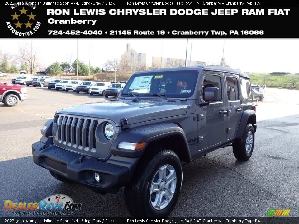 2022 Jeep Wrangler Unlimited Sport 4x4 Sting-Gray / Black Photo #1