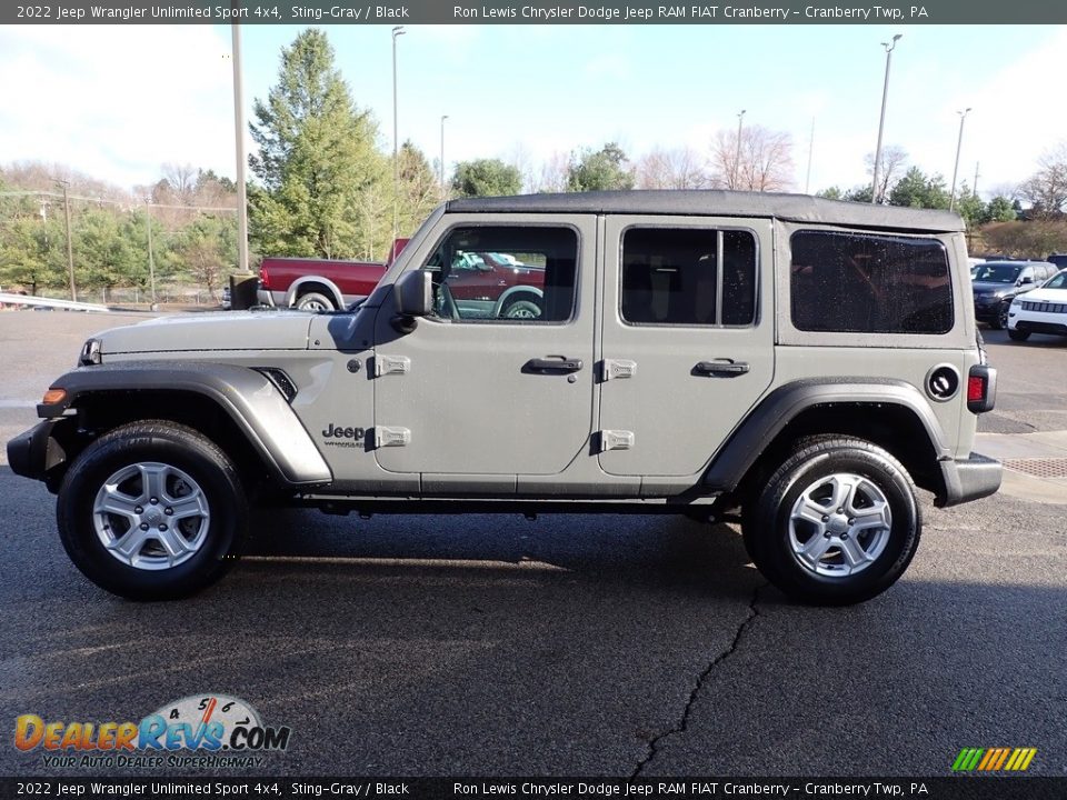 2022 Jeep Wrangler Unlimited Sport 4x4 Sting-Gray / Black Photo #2