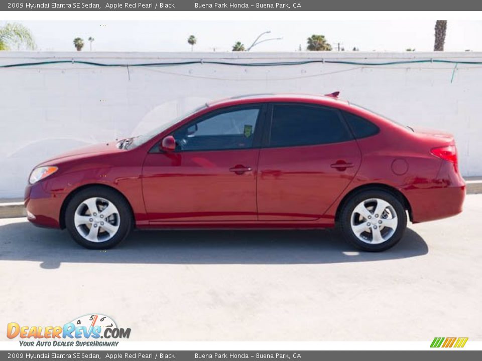 2009 Hyundai Elantra SE Sedan Apple Red Pearl / Black Photo #8