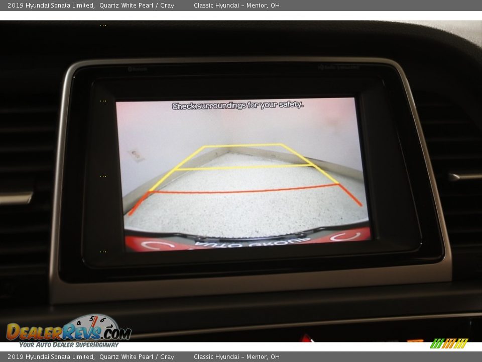 2019 Hyundai Sonata Limited Quartz White Pearl / Gray Photo #11