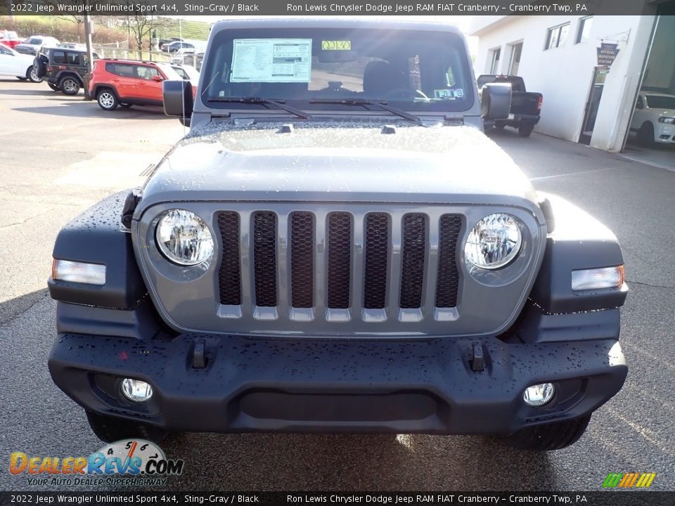 2022 Jeep Wrangler Unlimited Sport 4x4 Sting-Gray / Black Photo #8