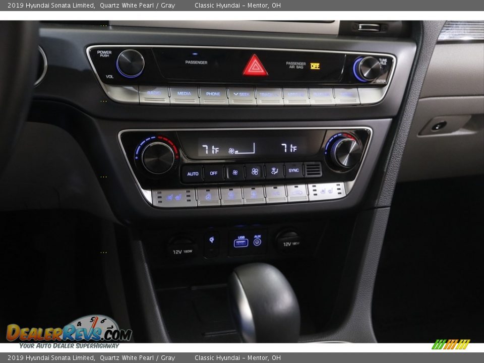 2019 Hyundai Sonata Limited Quartz White Pearl / Gray Photo #12
