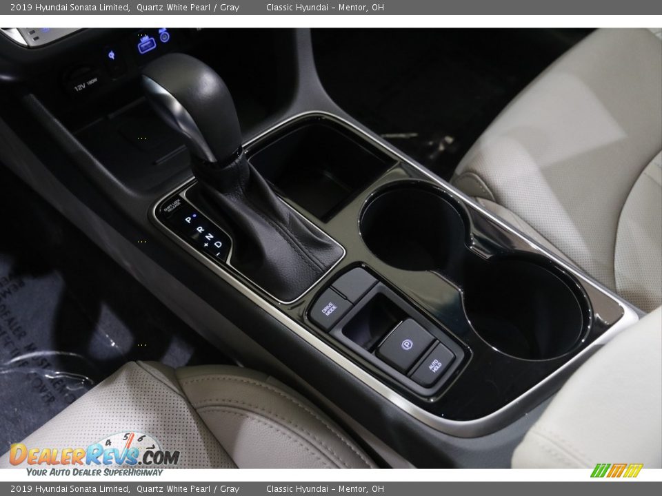 2019 Hyundai Sonata Limited Quartz White Pearl / Gray Photo #13