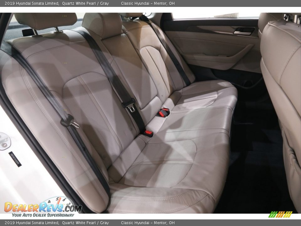2019 Hyundai Sonata Limited Quartz White Pearl / Gray Photo #15